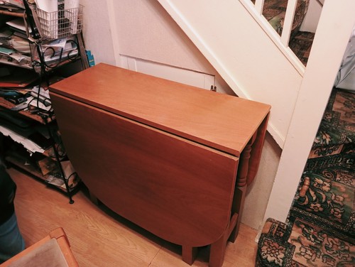 Vintage drop leaf solid - , wood