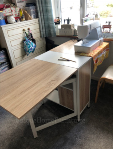 Drop leaf dining table large - leaf,