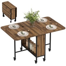 HOMCOM Mobile Drop Leaf Dining