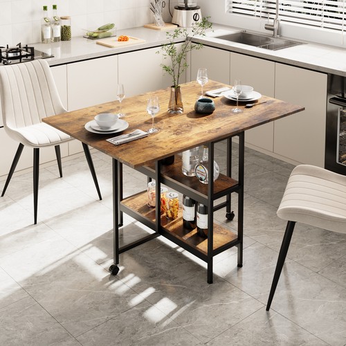 Folding drop leaf dining table - folding,