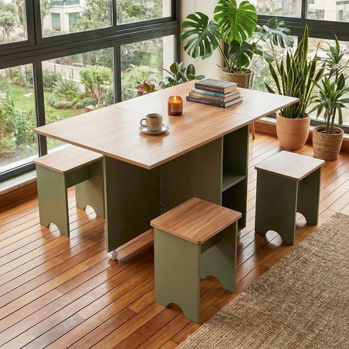Folding drop leaf dining - leaf,